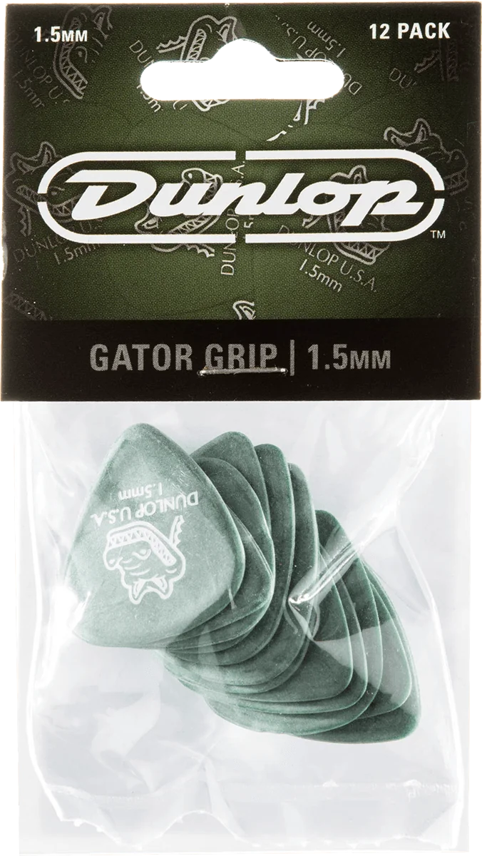 Dunlop 417P150 Gator Grip Plectrum 1.50mm 12-Pack