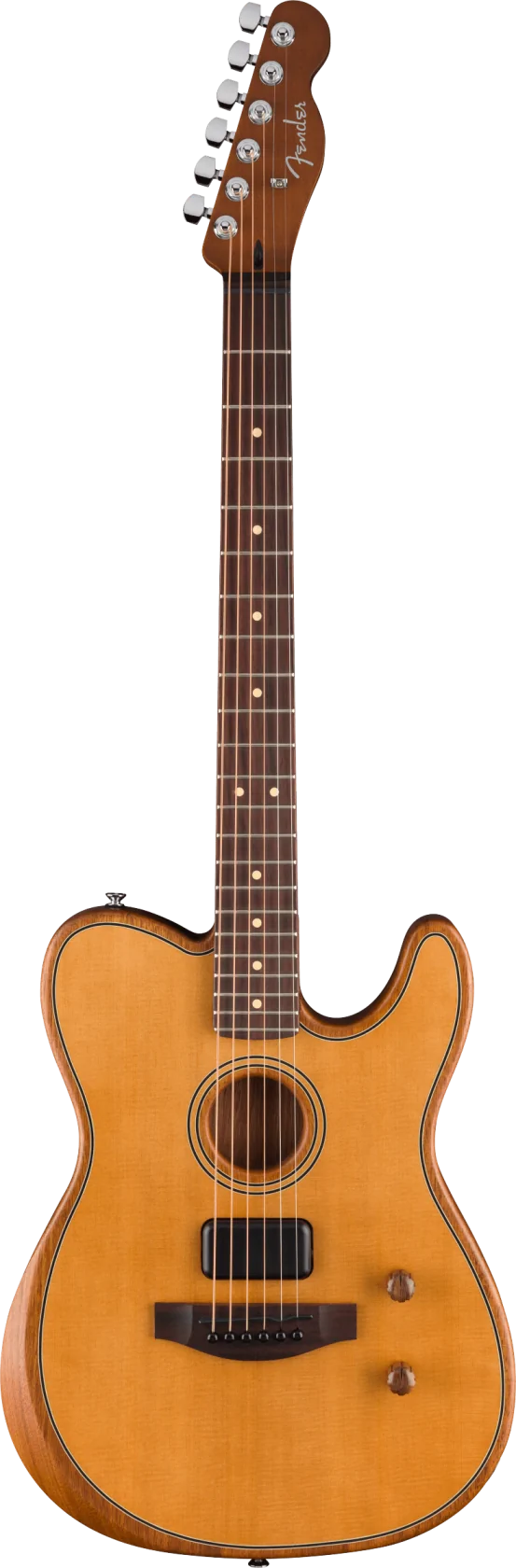 Fender Acoustasonic Standard Telecaster, Aged Natural RW