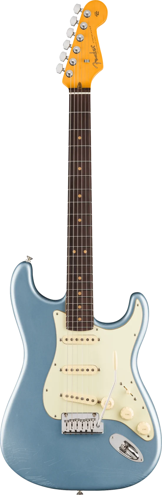 Fender American Ultra Luxe Vintage '60s Stratocaster, Ice Blue Metallic RW