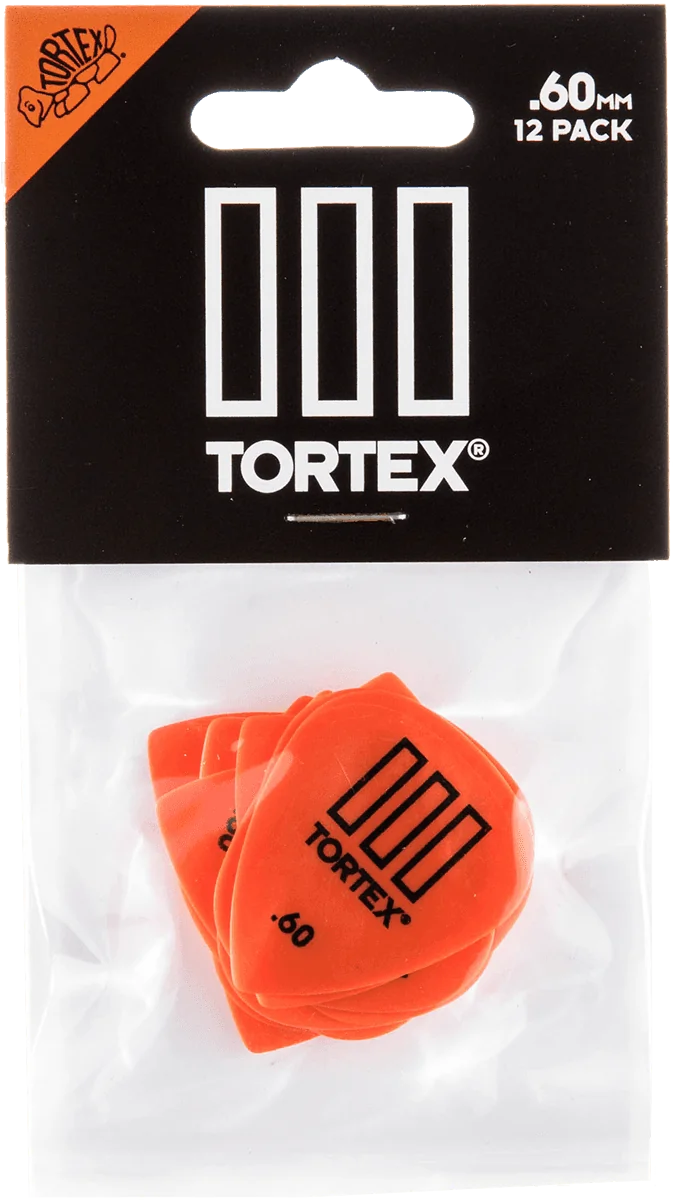 Dunlop 462P60 Tortex III Plectrum 0.60mm 12-Pack