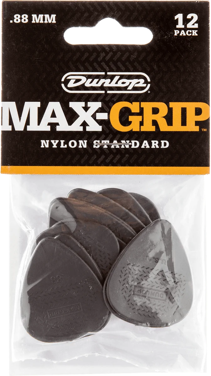 Dunlop 449P088 Max Grip Plectrum 0.88mm 12-Pack