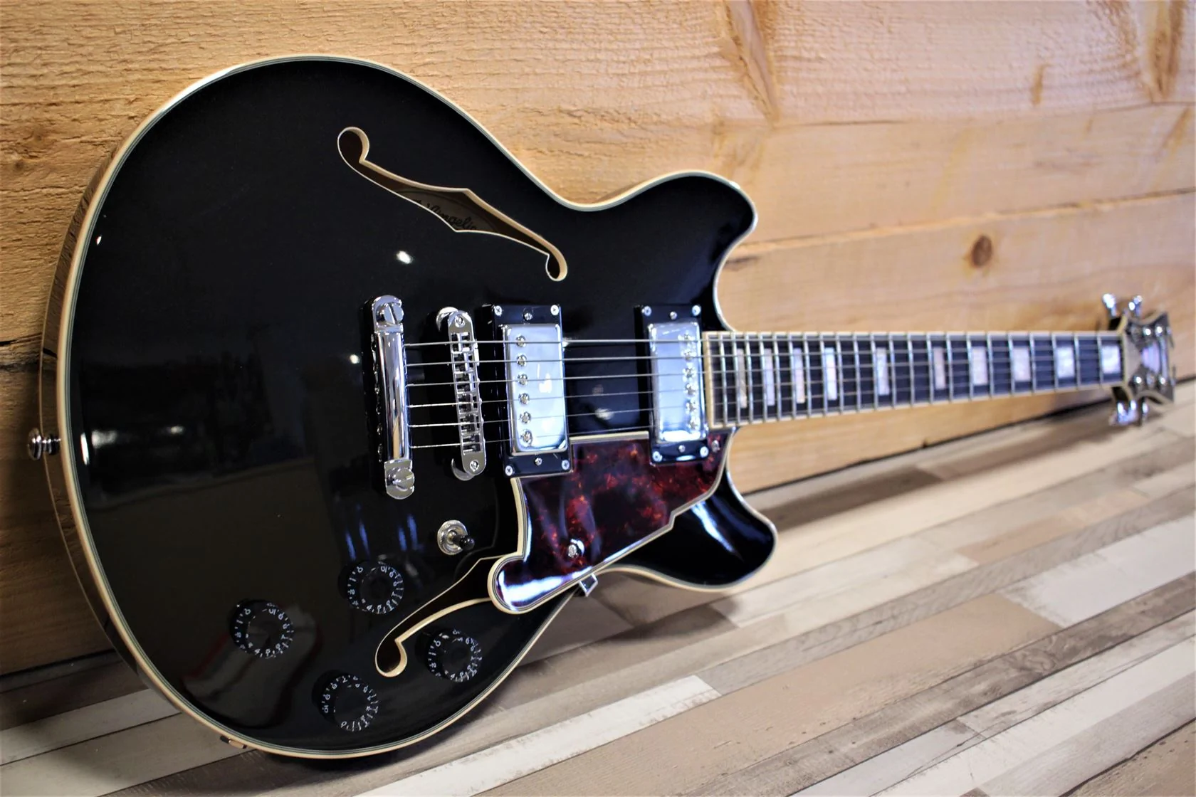 D'angelico Premier Mini DC Black Flake