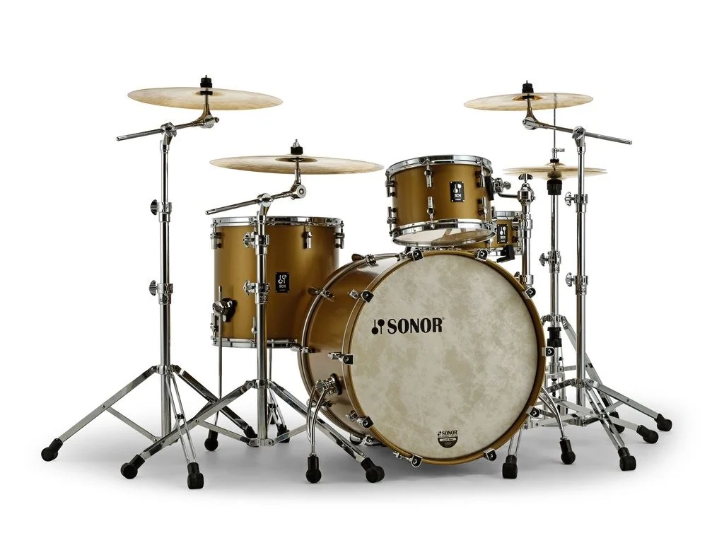 Sonor SQ1 324 shellkit Satin Gold Metallic 24-13-16