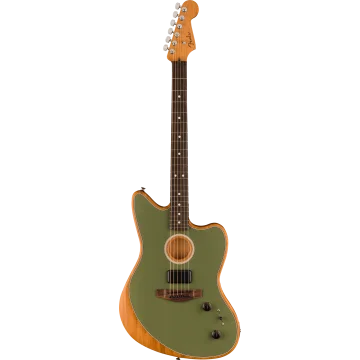 Fender Acoustasonic Player Jazzmaster, Antique Olive RW