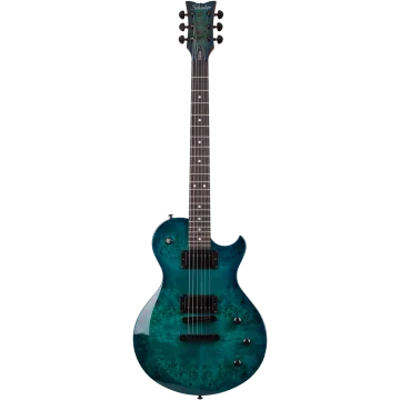 Schecter Solo II Standard, Ocean Blue Burl