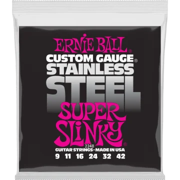 Ernie Ball Stainless Steel Super Slinky 2248
