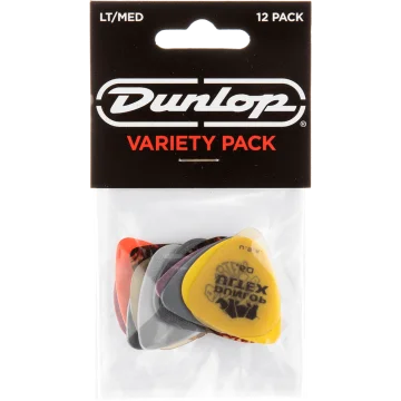 Dunlop PVP101 Plectrum Variety Light/Medium 12-Pack