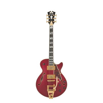 D'angelico Deluxe Bob Weir 3 Satin Trans Wine