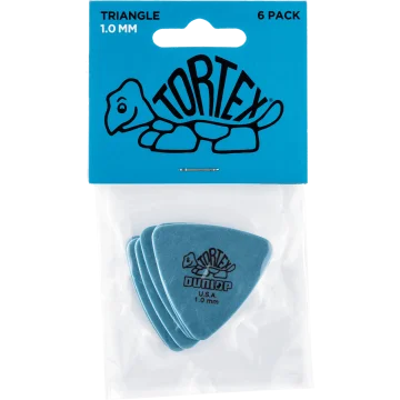 Dunlop 431P100 Tortex Triangle Plectrum 1.00mm 6-Pack