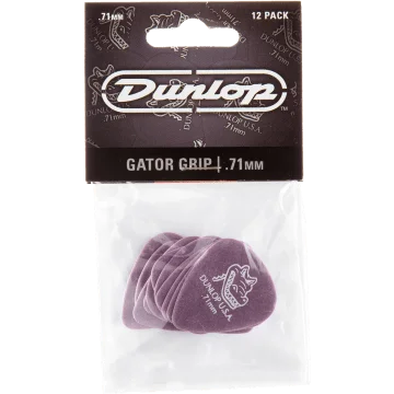 Dunlop 417P71 Gator Grip Plectrum 0.71mm 12-Pack