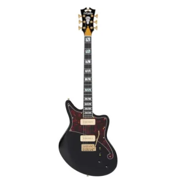 D'angelico Deluxe Bedford Solid Black, Tremolo (B-stock)