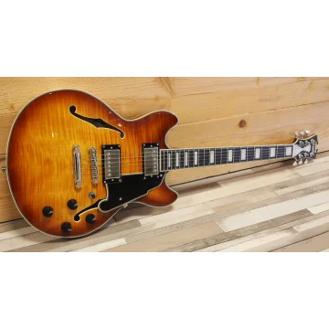 D'angelico Premier Mini DC Dark Iced Tea Burst