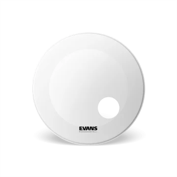 Evans 22" EQ3 Coated White Bass Reso, BD22RGCW