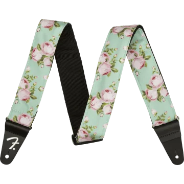 Fender Floral Strap Surfgreen 2"