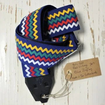 Holy Cow Straps 70's Blue Zig Zag