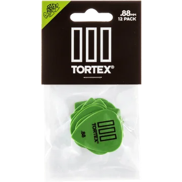 Dunlop 462P88 Tortex III Plectrum 0.88mm 12-Pack