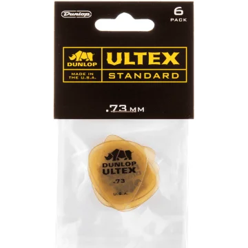Dunlop 421P73 Ultex Standard Plectrum 0.73mm 6-Pack
