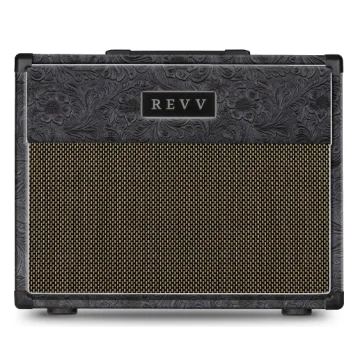Revv 1x12" Cabinet 90-watt, Extension Cabinet Black Western/Salt 'n Pepper