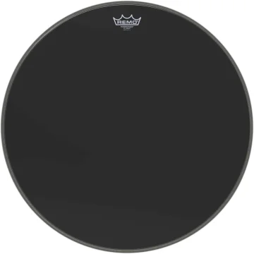 Remo 22" Powerstroke P3 Ebony Bass + Dynamo Template, P3-1022-ES