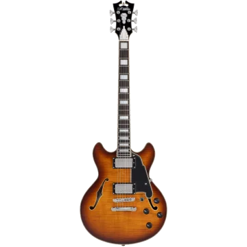 D'angelico Premier Mini DC Dark Iced Tea Burst