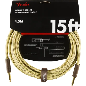 Fender Instrumentkabel Deluxe Tweed, Jack-Jack, 4.5m