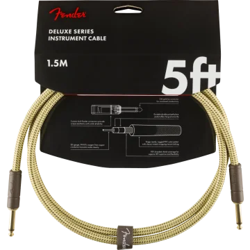 Fender Instrumentkabel Deluxe Tweed, Jack-Jack, 1,5m