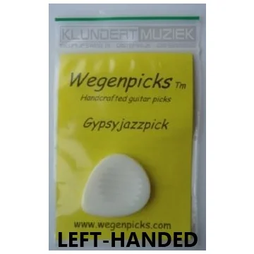 Wegenpicks Gypsyjazzpick 3.5 Wit, Linkshandig