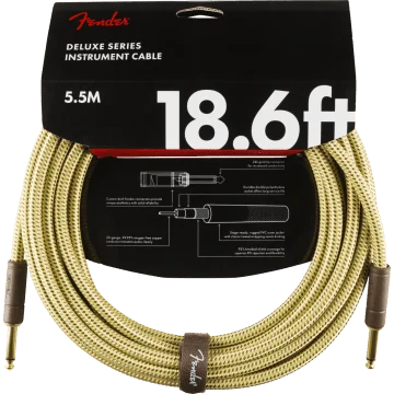Fender Instrumentkabel Deluxe Tweed, Jack - Jack, 5.5m