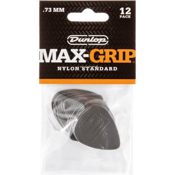 Dunlop 449P073 Max Grip Plectrum 0.73mm 12-Pack