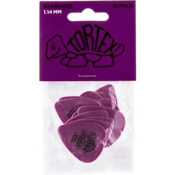 Dunlop Tortex Standard 1.14 Plectrum 12-Pack paars