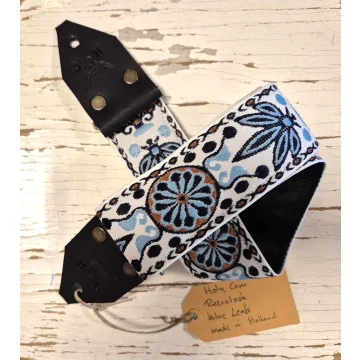 Holy Cow Straps Blue Leaf