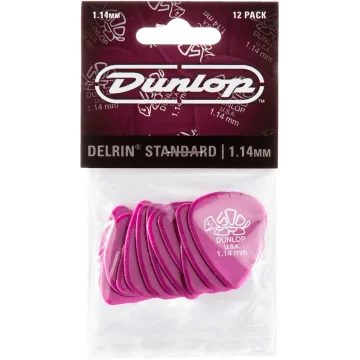 Dunlop 41P114 Delrin Plectrum 1.14mm 12-Pack
