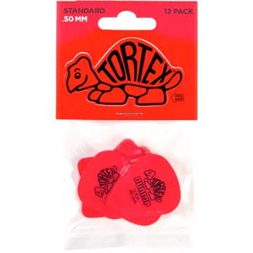 Dunlop Tortex Standard .50 Plectrum 12-Pack rood