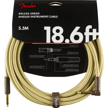 Fender Instrumentkabel Deluxe Tweed, Jack-Jack Haaks, 5.5m