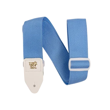 Ernie Ball Polypro Strap 5348 Lightblue & White