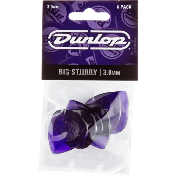Dunlop 475P3 Big Stubby Plectrum 3.0mm 6-Pack