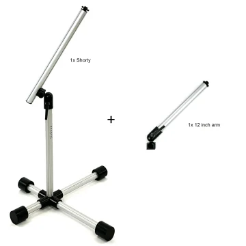Base 4 Stands Shorty Double Mic Kit - Natural