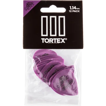 Dunlop 462P114 Tortex III Plectrum 1.14mm 12-Pack