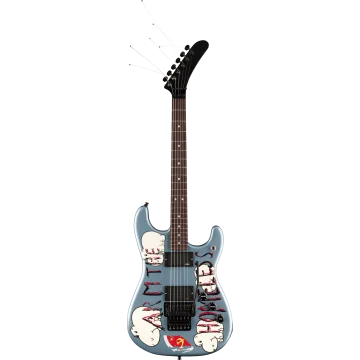 Fender Tom Morello Arm The Homeless Stratocaster, Blue Ice Metallic RW