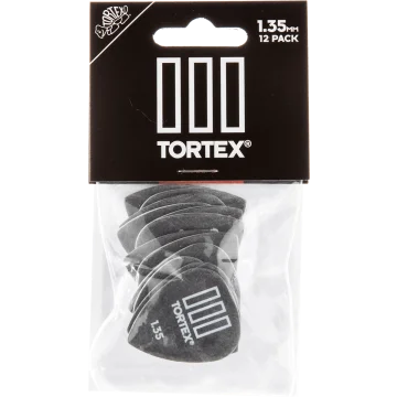 Dunlop 462P135 Tortex III Plectrum 1.35mm 12-Pack
