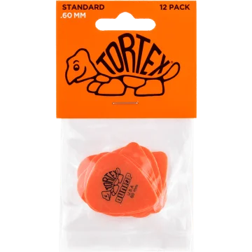 Dunlop Tortex Standard .60 Plectrum 12-Pack oranje