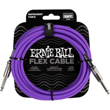 Ernie Ball 6415 Flex Cable 3 meter instrumentkabel violet