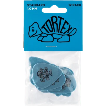 Dunlop Tortex Standard 1.00 Plectrum 12-Pack blauw