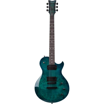 Schecter Solo II Standard, Ocean Blue Burl