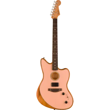 Fender Acoustasonic Player Jazzmaster, Shell Pink RW