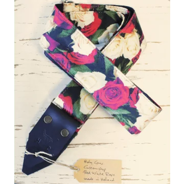 Holy Cow Straps Customshop Red White Rose