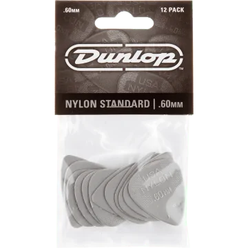 Dunlop Nylon Standard .60 Plectrum 12-Pack 