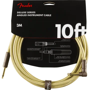 Fender Instrumentkabel Deluxe Tweed, Jack-Jack Haaks, 3m