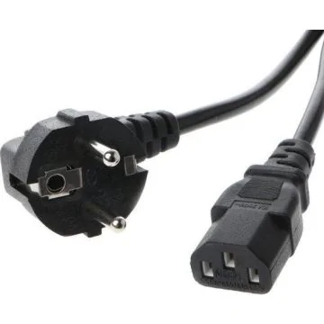 TDM eurokabel, C13 stroomkabel, 1.8 mtr.