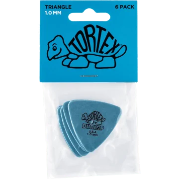 Dunlop 431P100 Tortex Triangle Plectrum 1.00mm 6-Pack